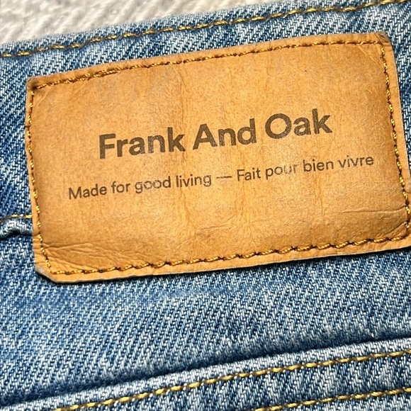 Frank and Oak Stevie Jean Cut off Shorts with side slits. Size 30 - Picture 2 of 13